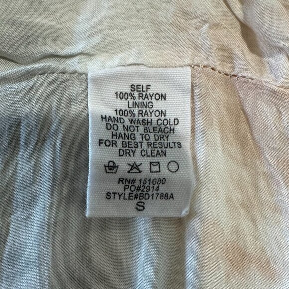 Storia Multi-Color Tie Dye Ruffle Spaghetti Strap Summer Dress - Picture 4 of 4